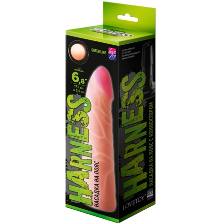 Фаллос-насадка Unicock 6,8"