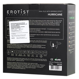 Вибропробка Erotist Hurricane с риммингом